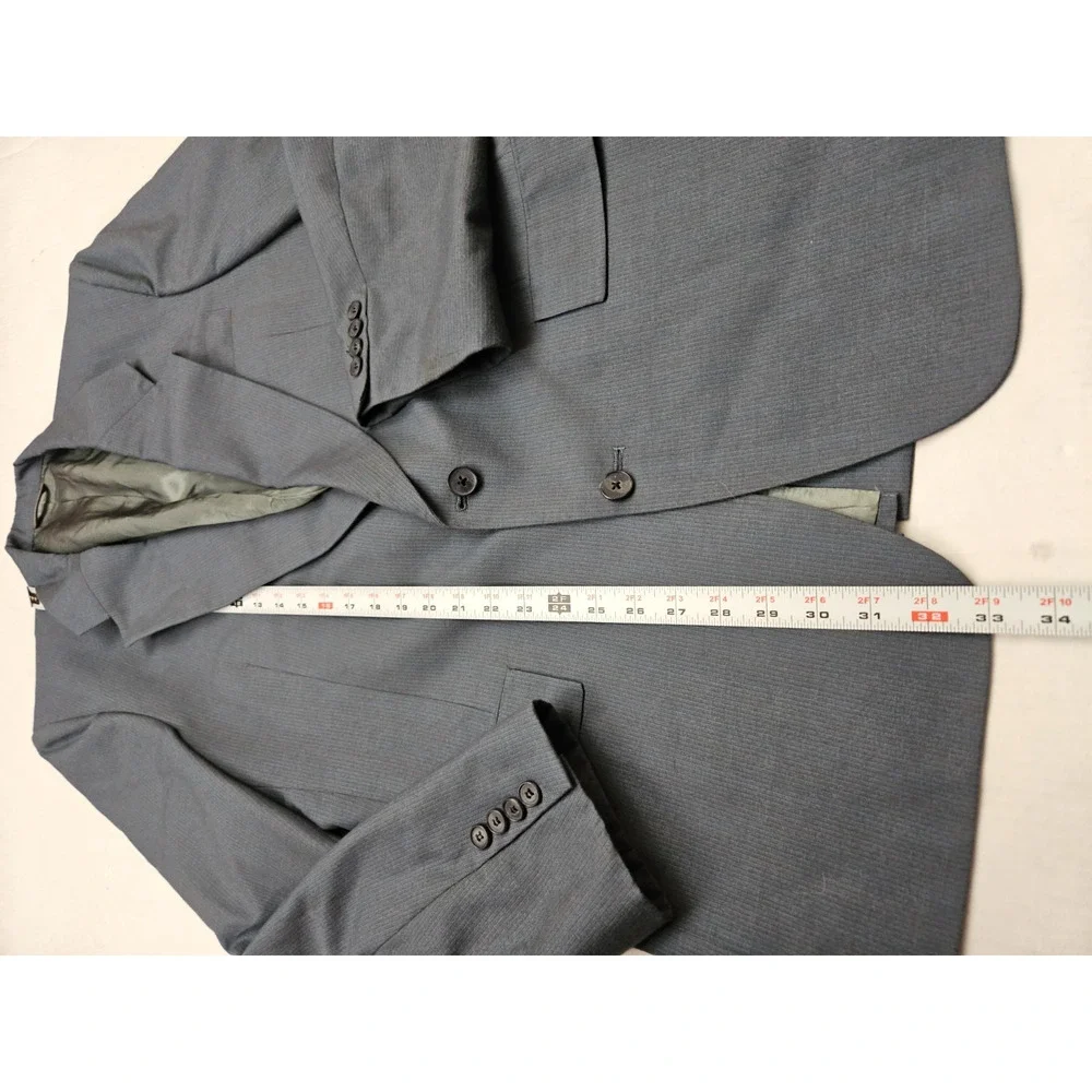 Vintage Christian Dior Monsieur Blazer men's 44r NO SIZE TAG Blue USA Tailored